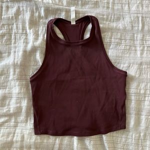 Athleta Cropped Ribbed Tank